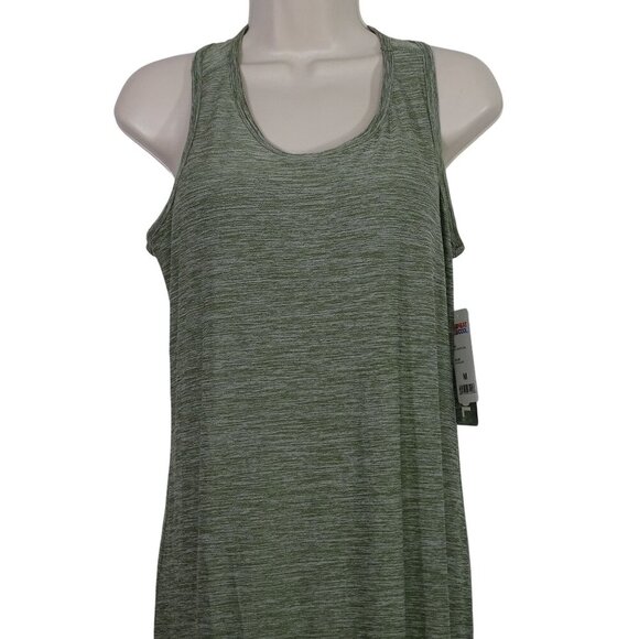 32 Degrees Cool Gray Sleeveless Racerback Tank Dress Women Size M Built-In Bra - Picture 2 of 8